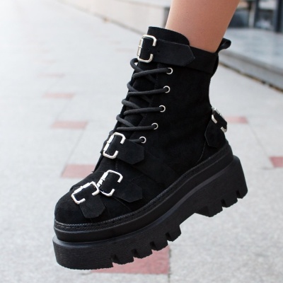 Bocanci Belts Black Suede - Img 1