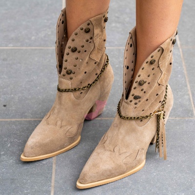 Cizme Raisa Beige