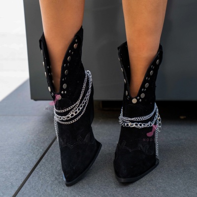Cizme Raisa Short Black - Img 3