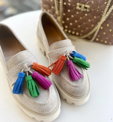 Loafers Tassel Beige - Img 6