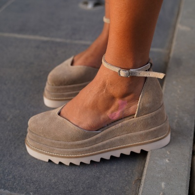 Pantofi Casual Dianne Simple Beige - Img 6