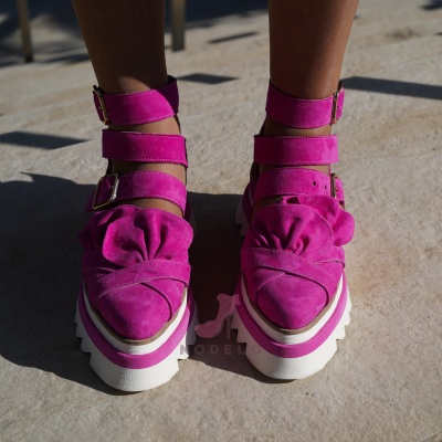 Pantofi Casual Mirra 2 Fuchsia - Img 3