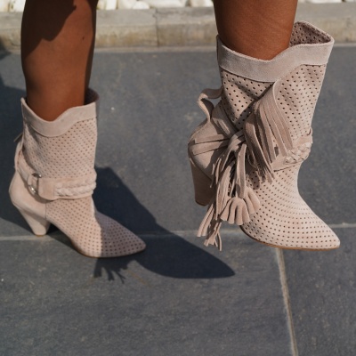 Botine Monika Perforated Nude - Img 8