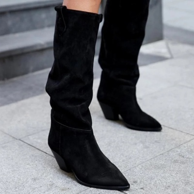 Cizme Aida Tall Black