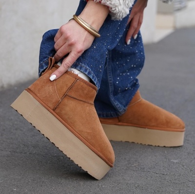 Ghete tip UGG Caramel - Img 3
