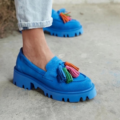 Loafers Tassel Blue - Img 2