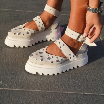 Pantofi Casual California Cream - Img 6
