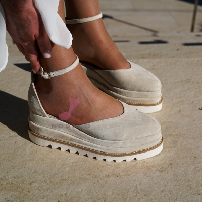 Pantofi Casual Dianne Simple Cream