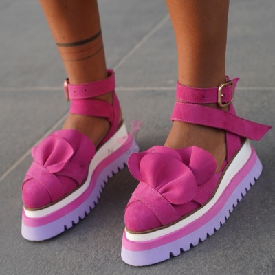 Pantofi Casual Mira Fuchsia - Img 4