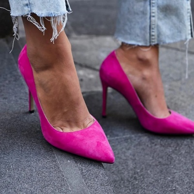 Pantofi Stiletto Fuchsia 10 cm - Img 2