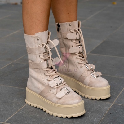 Bocanci Season Cream Suede - Img 4