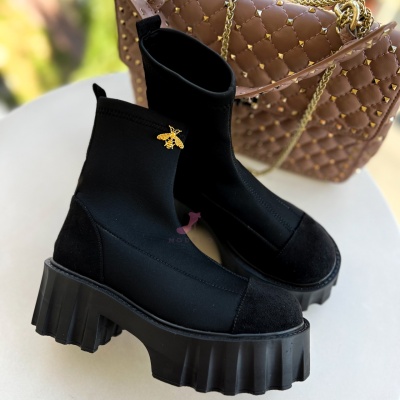Bocanci Tall Stretch Black