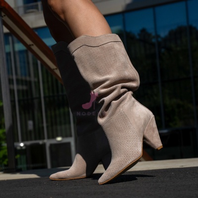Cizme Herra Perforated Nude - Img 2