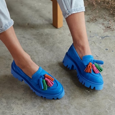 Loafers Tassel Blue - Img 1