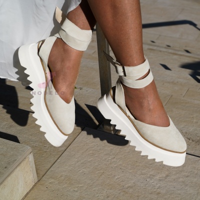 Pantofi Casual Amirra Simple Cream