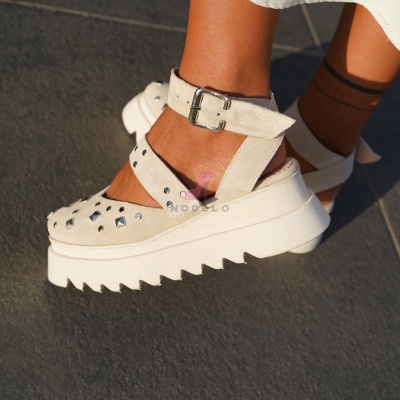 Pantofi Casual California Cream - Img 3