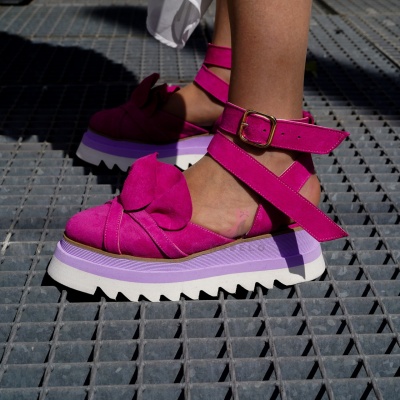 Pantofi Casual Mira Purple + Fuchsia - Img 6