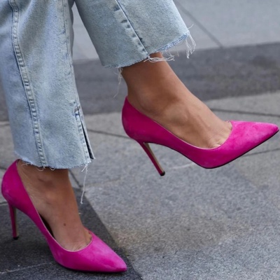 Pantofi Stiletto Fuchsia 10 cm - Img 3