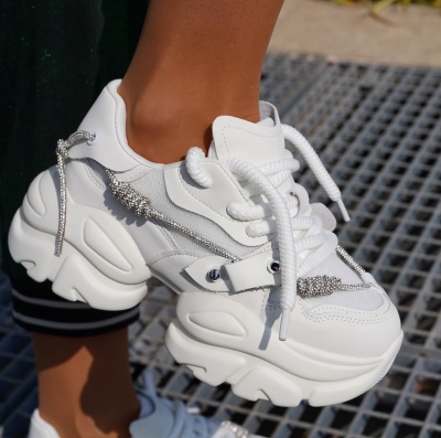 Sneakersi Glamm White - Img 4