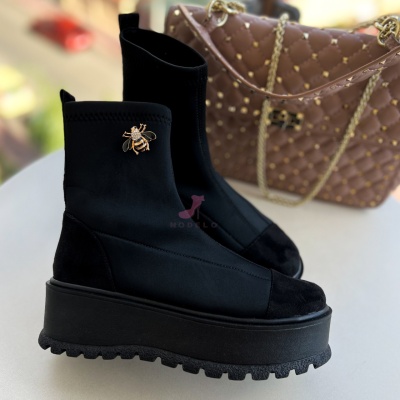 Bocanci Stretch Bee Black
