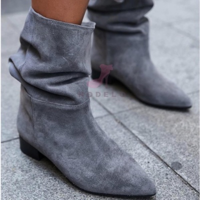 Cizme Kaily Short Grey - Img 2
