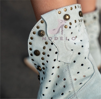 Cizme Raisa Short White - Img 3