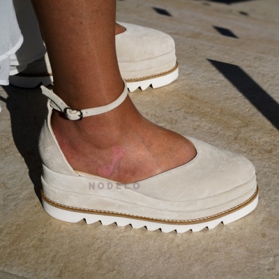 Pantofi Casual Dianne Simple Cream - Img 5