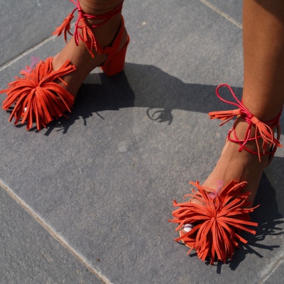 Sandale Dara Fringe Coral - Img 5