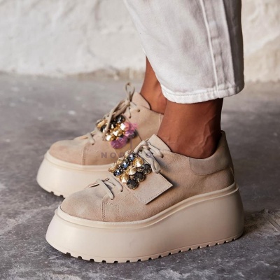 Sneakersi Broche Cream - Img 2