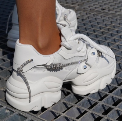 Sneakersi Glamm White - Img 5