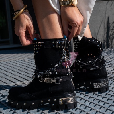 Bocanci Hollywood 2 Perforated Black - Img 1