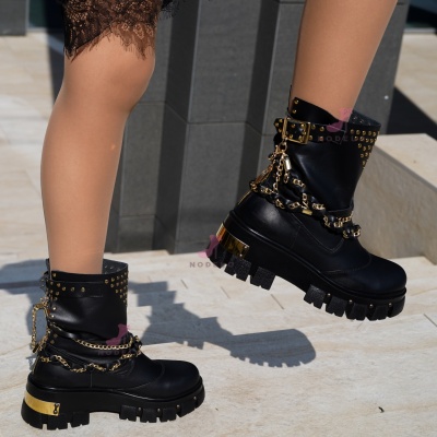 Bocanci Hollywood Short Black-Gold - Img 1