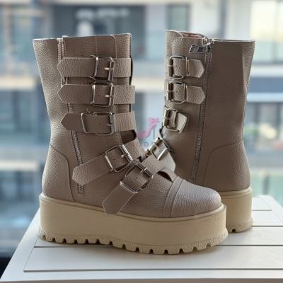 Bocanci Ritta Beige P.U.
