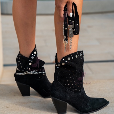 Cizme Amallia Short Black - Img 3
