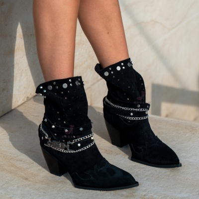 Cizme Amallia Short Black - Img 13