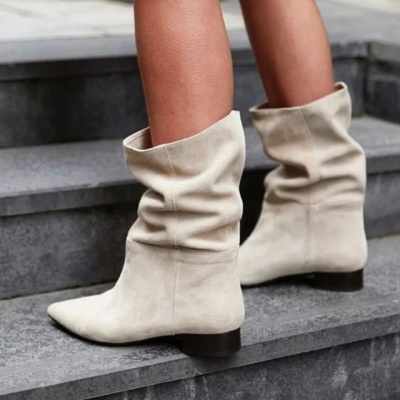 Cizme Kaily Short Cream - Img 1
