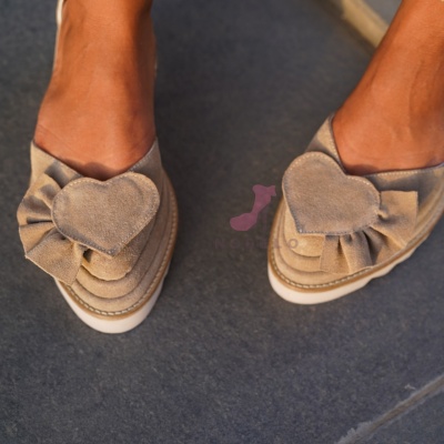 Pantofi Casual Dianne Heart Beige - Img 8