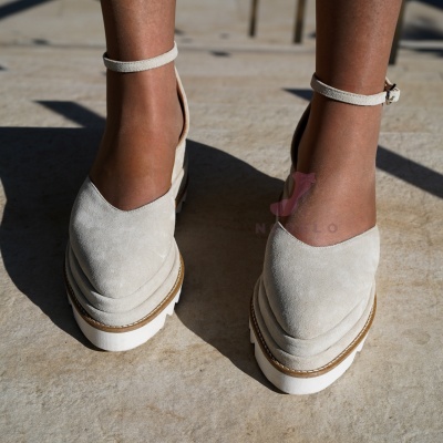 Pantofi Casual Dianne Simple Cream - Img 2