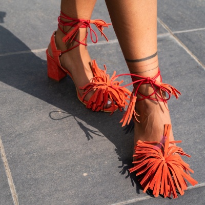Sandale Dara Fringe Coral - Img 6