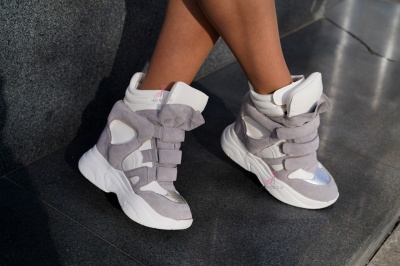 Sneakersi Isabella White-Grey - Img 2