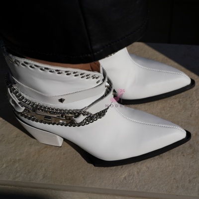 Ciocate Crinna Short White Leather - Img 3