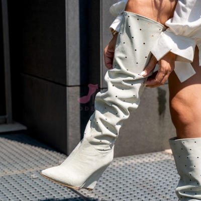Cizme Yssa Tall Cream - Img 2