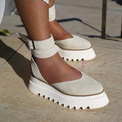 Pantofi Casual Amirra Simple Cream - Img 4