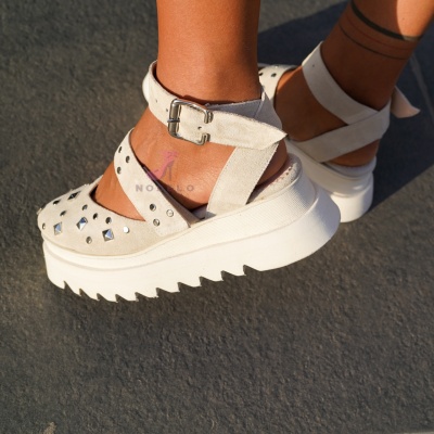 Pantofi Casual California Cream - Img 4