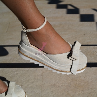 Pantofi Casual Dianne Bowie Cream - Img 3