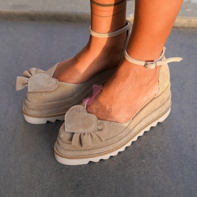 Pantofi Casual Dianne Heart Beige - Img 5