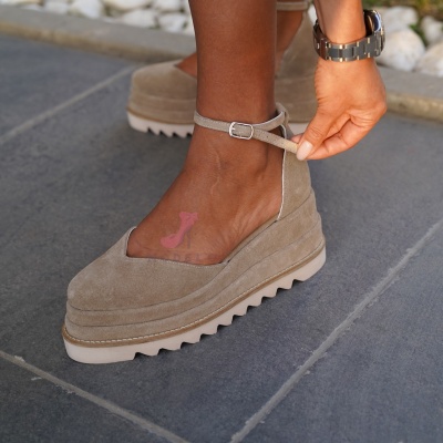 Pantofi Casual Dianne Simple Beige - Img 2