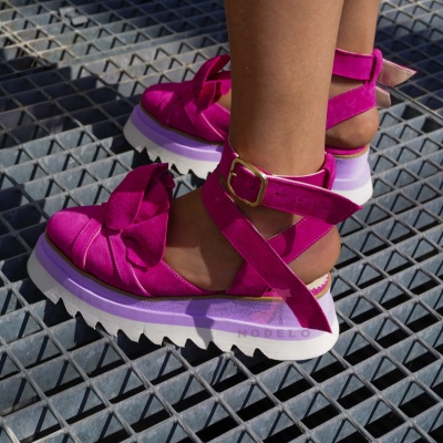 Pantofi Casual Mira Purple + Fuchsia - Img 7