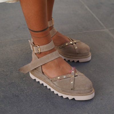 Pantofi Casual Theo Beige - Img 2