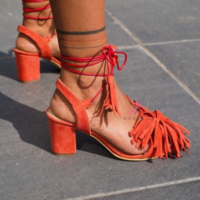 Sandale Dara Fringe Coral - Img 7